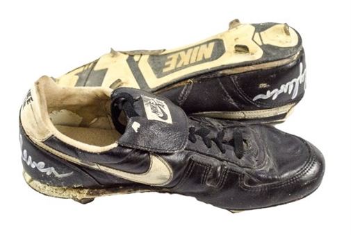 Bert Blyleven Signed Game Worn Pair of Spikes